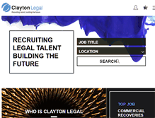 Tablet Screenshot of clayton-legal.co.uk